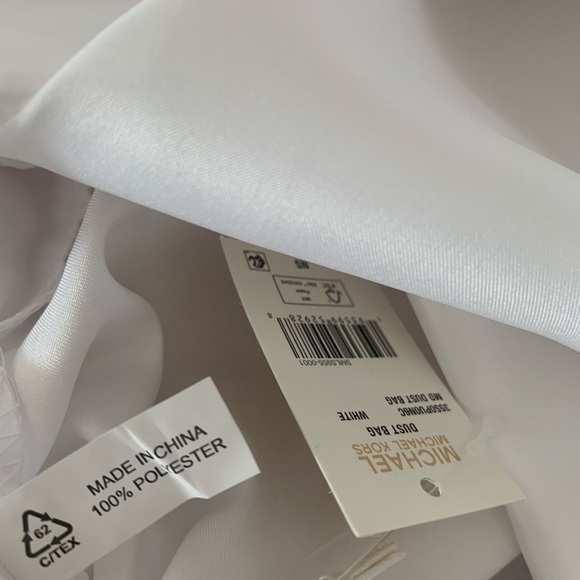 Michael Kors medium white Dustbag silver sparkling logo 16“x15“ - Picture 4 of 4